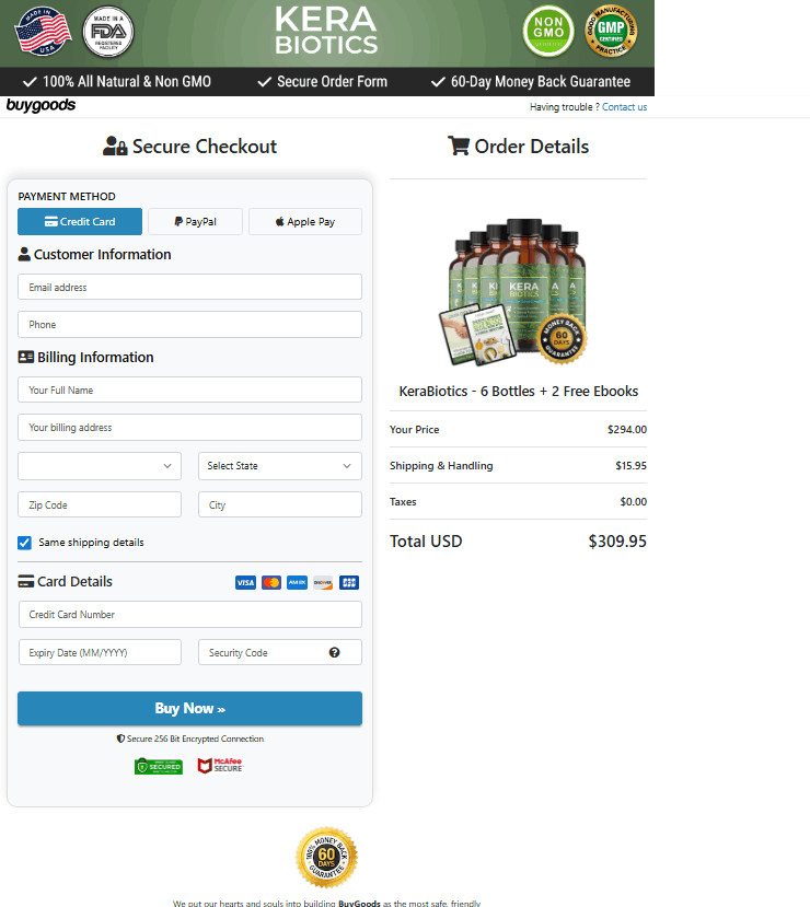 KeraBiotics Order Now - Official Secure Checkout